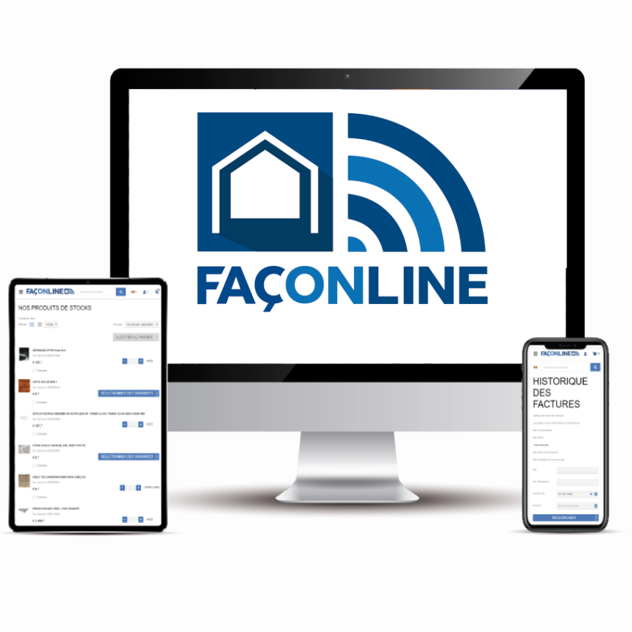 Façonline, plateforme en ligne et espace client de Façozinc